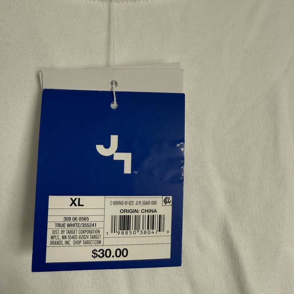 JoyLab Ribbed White Knit Top - Picture 5 of 5